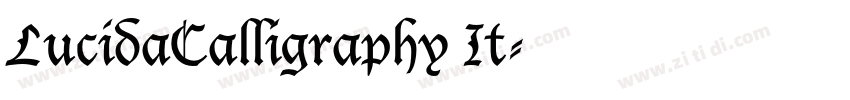 LucidaCalligraphy It字体转换